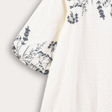 Floral print dress - blue