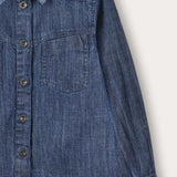 Button-down denim shirt - blue