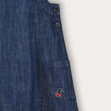 Denim sarafan with pockets - blue