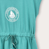 Dress with logo - green