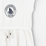 Dress with logo - beige