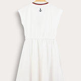 Dress with logo - beige