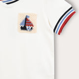 Boys' shirt + boat pocket - beige