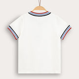 Boys' shirt + boat pocket - beige