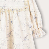 Floral tiered dress - blue