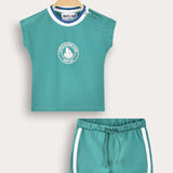 Baby set with logo - green