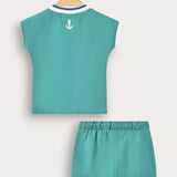 Baby set with logo - green