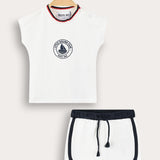 Baby set with logo - beige