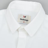Button-down shirt with collar - cream