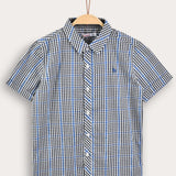 Chinese Checkered Shirt - Royal