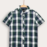 Chinese checkered shirt - green