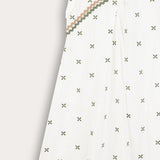 Embroidered Wrap Saree - Green