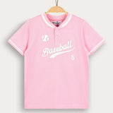 Nicky S.K. Baseball Boys' Shirt - Pink