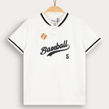 Nicky S.K. Baseball Boys' Shirt - Beige