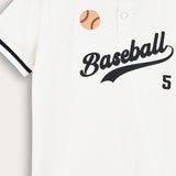 Nicky S.K. Baseball Boys' Shirt - Beige