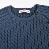 Knit suit with pocket - Navy