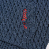Knit suit with pocket - Navy