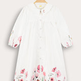 Floral print dress - blue