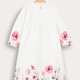Floral print dress - blue