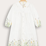 Floral print dress - green