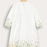 Floral print dress - green
