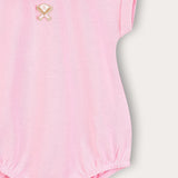 Baby Girls Polo Baseball Overalls - Pink