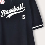 Baseball Polo Dress - Navy