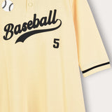 Baseball Polo Dress - Yellow