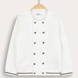 Double-button formal shirt - cream