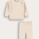Knit suit for bras - beige