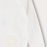Knit suit for brides - white