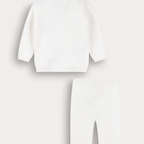Knit suit for brides - white