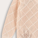 Knit suit for brides - powder