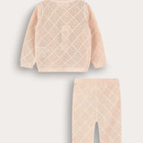 Knit suit for brides - powder