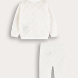 Knit suit for brides - white
