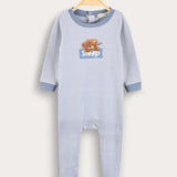 Babygro Striped with Bear - Blue