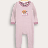 Babygro Striped with Bear - Pink