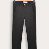 Long black jersey pants - black