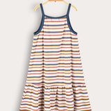 Striped saree - blue/yellow