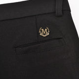 Long black jersey pants - black