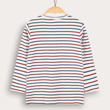 Striped shirt - Navy red