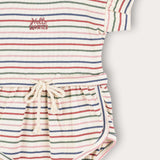 Striped overalls - blue