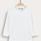 Basic 3/4 Sleeve Shirt - Cream