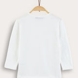 Basic 3/4 Sleeve Shirt - Cream