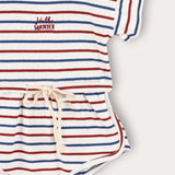 Striped overalls - Navy red