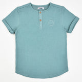 Boys' T-shirt S.K. Horses Logo - Turquoise