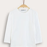 Basic 3/4 Sleeve Shirt - Cream