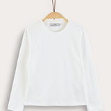 Basic long-sleeved shirt - cream
