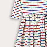 Striped dress - Navy red