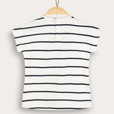Rib Striped Shirt - Navy